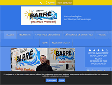 Tablet Screenshot of barre-plomberie-chauffage.fr